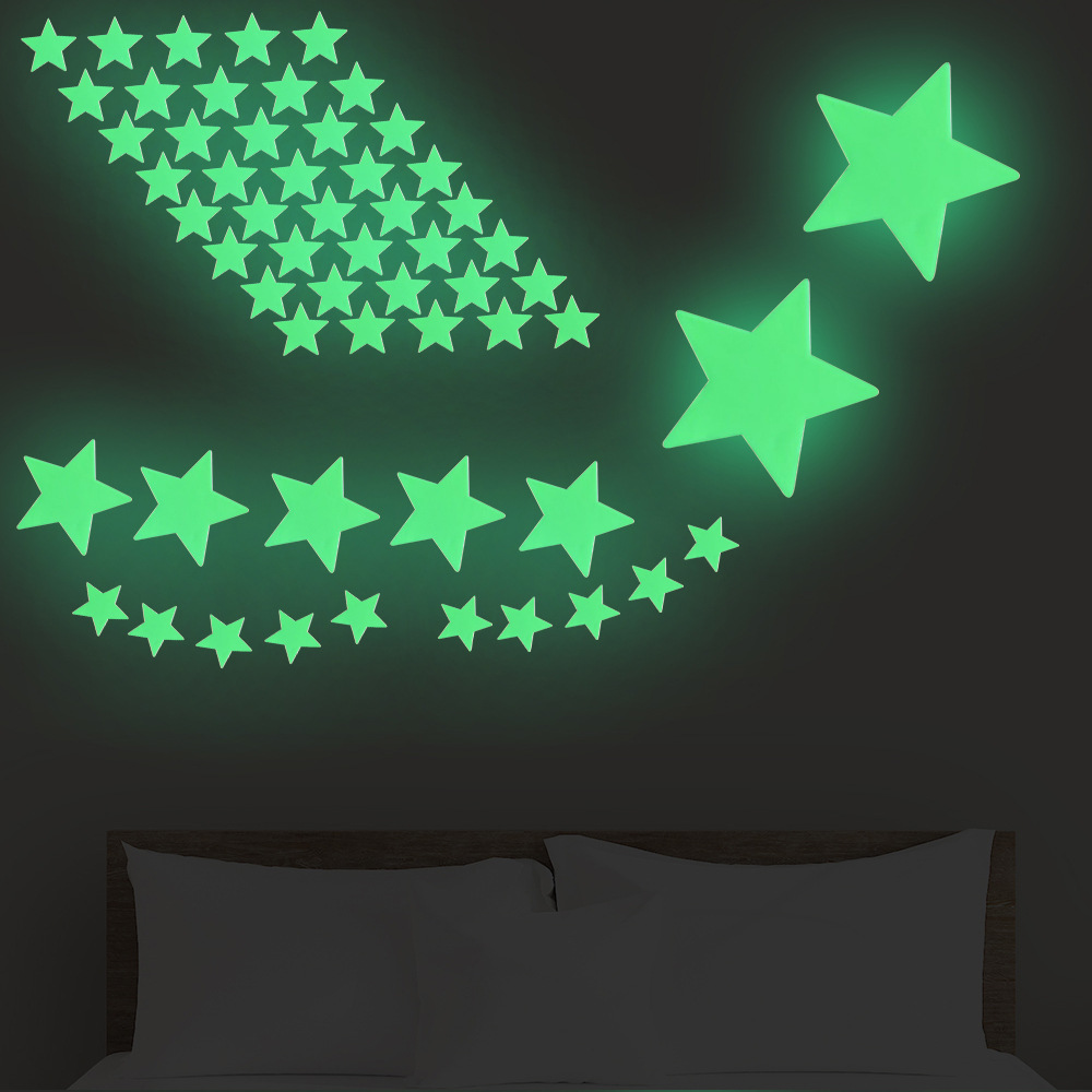 Trade Boxed Luminous Planet Card 100 Luminous Stars Children's Room Decoration ThreeDimensional Fluorescent Sticker Trade Boxed Luminous Planet Card 100 Luminous Stars Children's Room Decoration ThreeDimensional Fluorescent Sticker