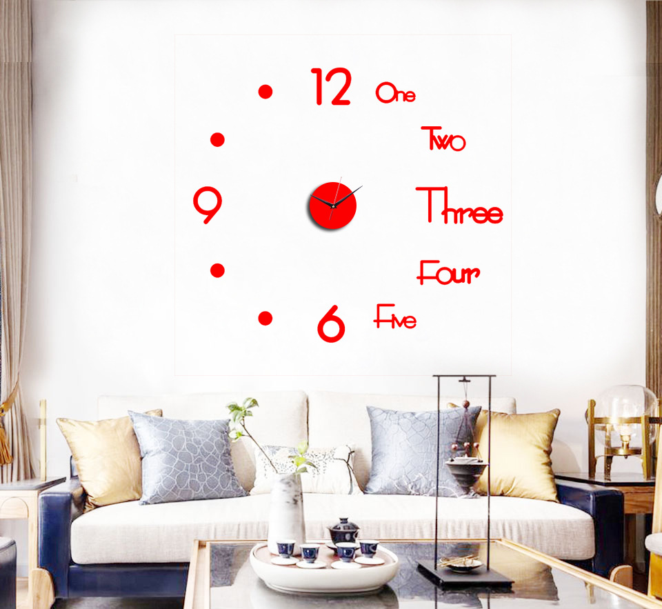 Creativity Wall Clock Acrylic Mute Living Room Bedroom Decoration Simple Style Wall Sticker Wall Clock with TikTok Creativity Wall Clock Acrylic Mute Living Room Bedroom Decoration Simple Style Wall Sticker Wall Clock with TikTok