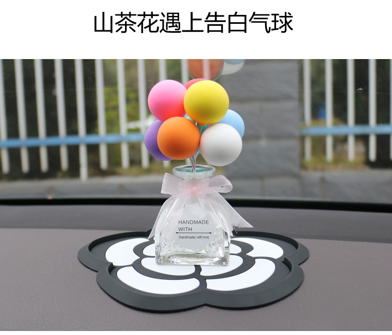Mat Perfume Decoration Car Decoration Rhinestone Mesh Diamond Sticker Feather Sun Protection High Temperature Resistance
