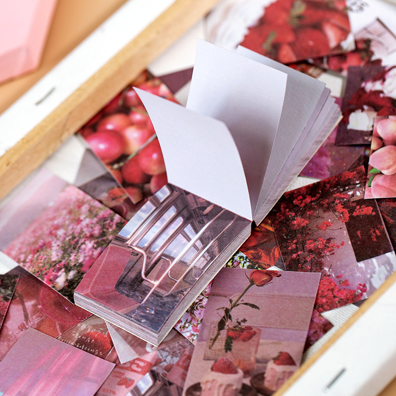 Yuxian He Paper Sticker Book FUQI Series Ins Style Fresh Journal DIY Material Decoration Sticker Book 6 Models Selection