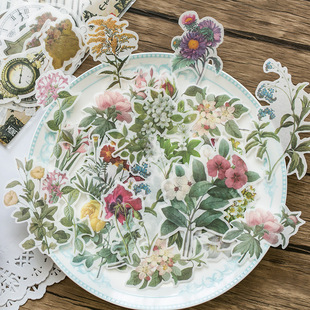Yuxian He Paper Sticker Book FUQI Series Ins Style Fresh Journal DIY Material Decoration Sticker Book 6 Models Selection