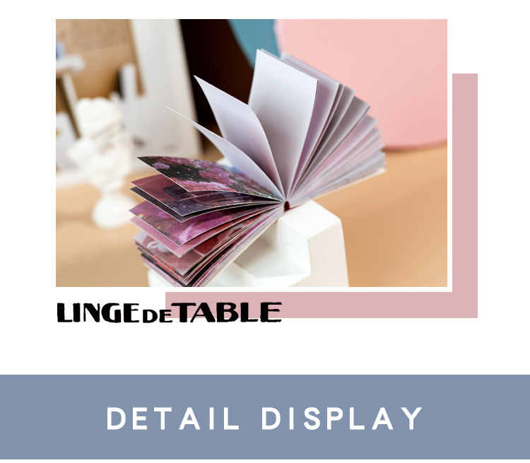 Yuxian He Paper Sticker Book FUQI Series Ins Style Fresh Journal DIY Material Decoration Sticker Book 6 Models Selection