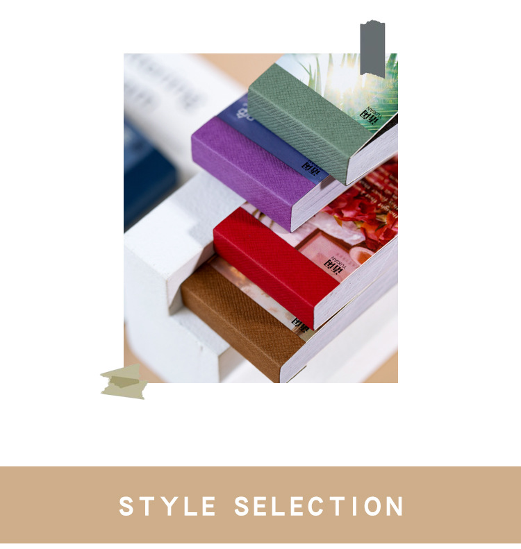 Yuxian He Paper Sticker Book FUQI Series Ins Style Fresh Journal DIY Material Decoration Sticker Book 6 Models Selection
