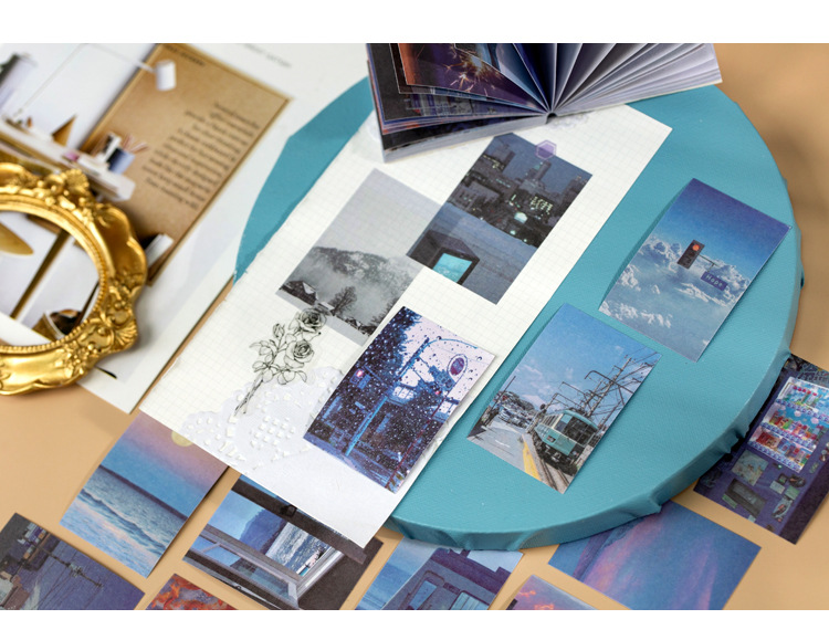 Yuxian He Paper Sticker Book FUQI Series Ins Style Fresh Journal DIY Material Decoration Sticker Book 6 Models Selection