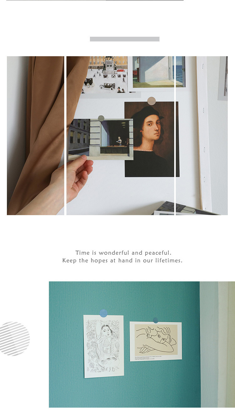 Pieces Wall Decoration Room Bedroom Decorative Card Painting Wall Sticker Decorative Painting Five Pieces Collection