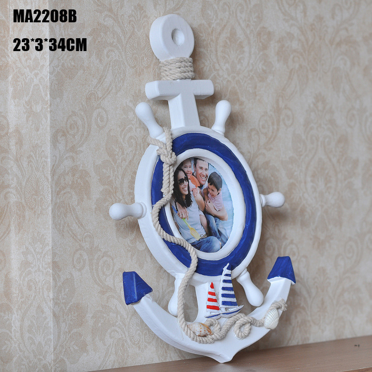 Special Price Anchor Photo Frame Creative Pendant Mediterranean Style Helmsman Creative Home MA2208