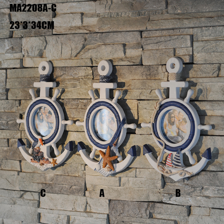Special Price Anchor Photo Frame Creative Pendant Mediterranean Style Helmsman Creative Home MA2208