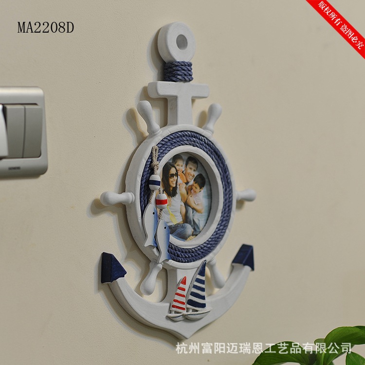 Special Price Anchor Photo Frame Creative Pendant Mediterranean Style Helmsman Creative Home MA2208