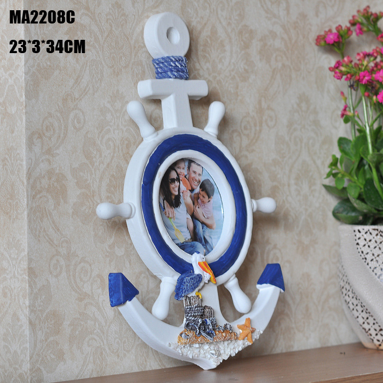 Special Price Anchor Photo Frame Creative Pendant Mediterranean Style Helmsman Creative Home MA2208