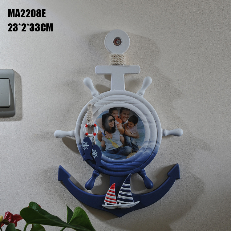 Special Price Anchor Photo Frame Creative Pendant Mediterranean Style Helmsman Creative Home MA2208