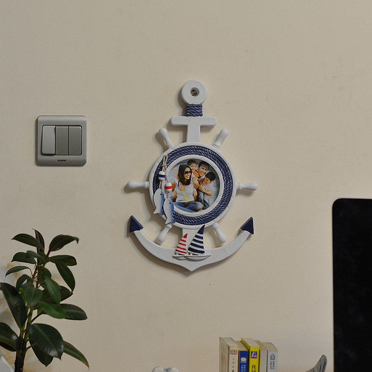 Special Price Anchor Photo Frame Creative Pendant Mediterranean Style Helmsman Creative Home MA2208