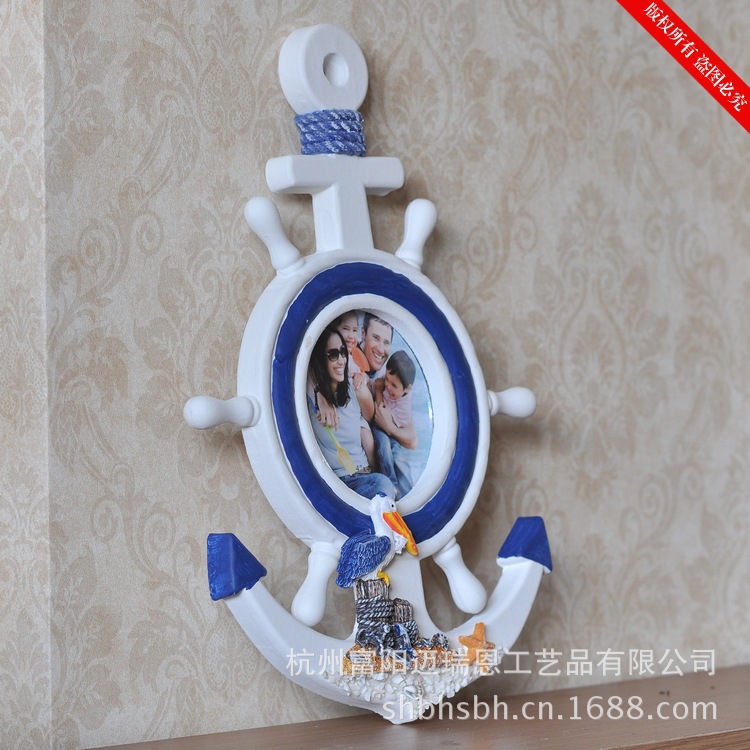 Special Price Anchor Photo Frame Creative Pendant Mediterranean Style Helmsman Creative Home MA2208