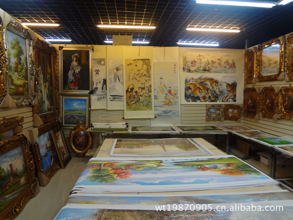 Antique Resin Photo Frame Carved European Canvas Frame Factory Direct Sales Cheap Wholesale 90x120 Gold