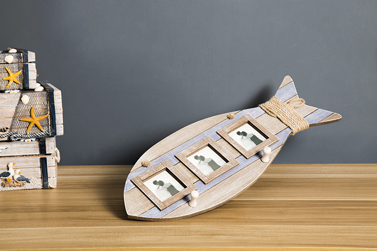 Retro do old whale Pendant hooks fashion Creative Home Pendant Background wall pendant fish photo frame Myrine