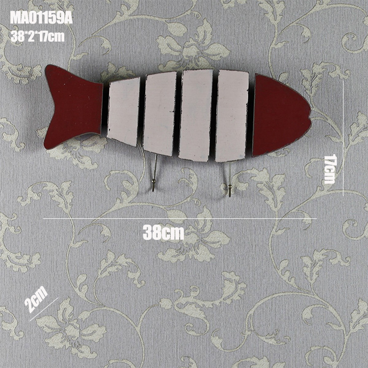 Retro do old whale Pendant hooks fashion Creative Home Pendant Background wall pendant fish photo frame Myrine