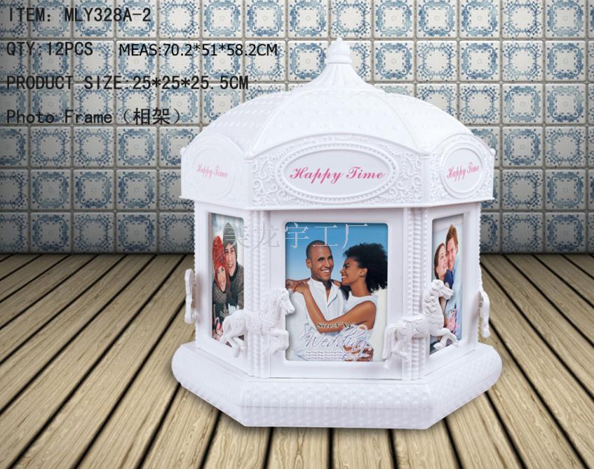 Color photo frame hexagon rotate frame six photo frame wholesale