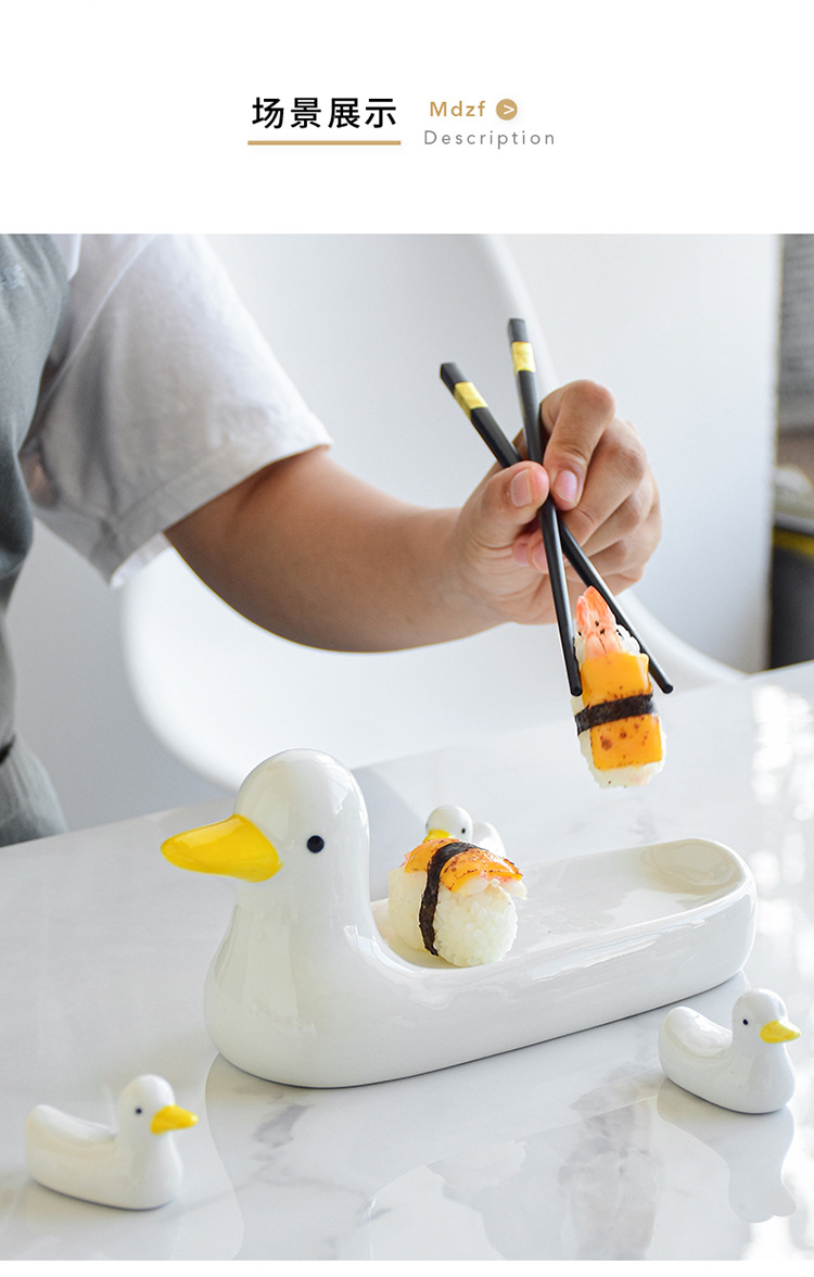Porcelain craft Shelf Household Hotel Tableware Chopstick Holder Chopstick Holder Pillow Multi-Purpose