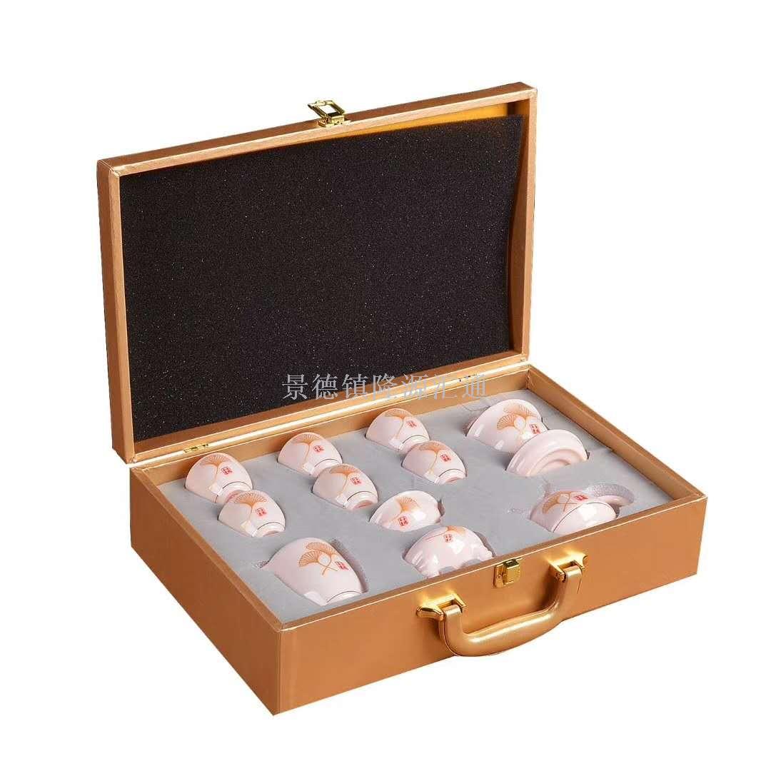 Suet jade tea set topaz tea cup jade porcelain teapot porcelain teapot tea set ceramic cup craft cup master cup