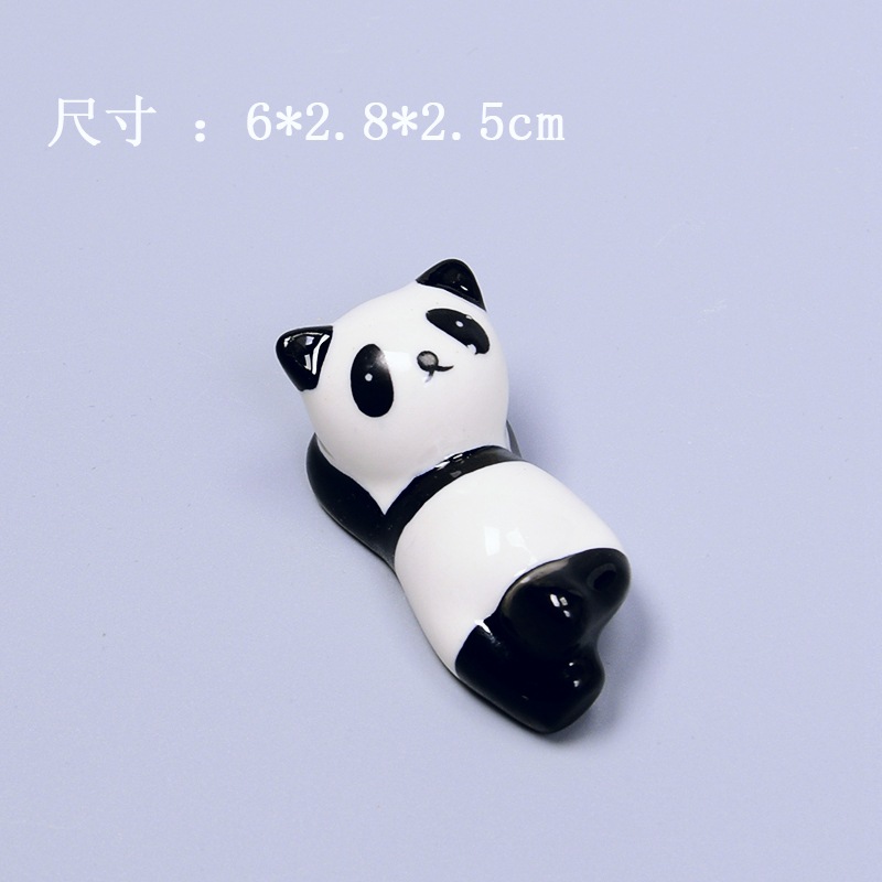 Baoyun Zakka Japanese Style Groceries Chopsticks Shelf Ceramic Chopsticks Rest Chopsticks Shelf Panda Porcelain craft