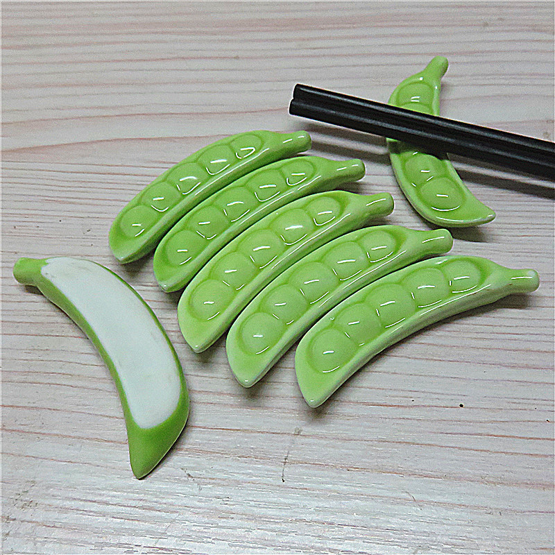 Baoyun Zakka Japanese Style Groceries Chopsticks Shelf Ceramic Chopsticks Rest Chopsticks Shelf Panda Porcelain craft