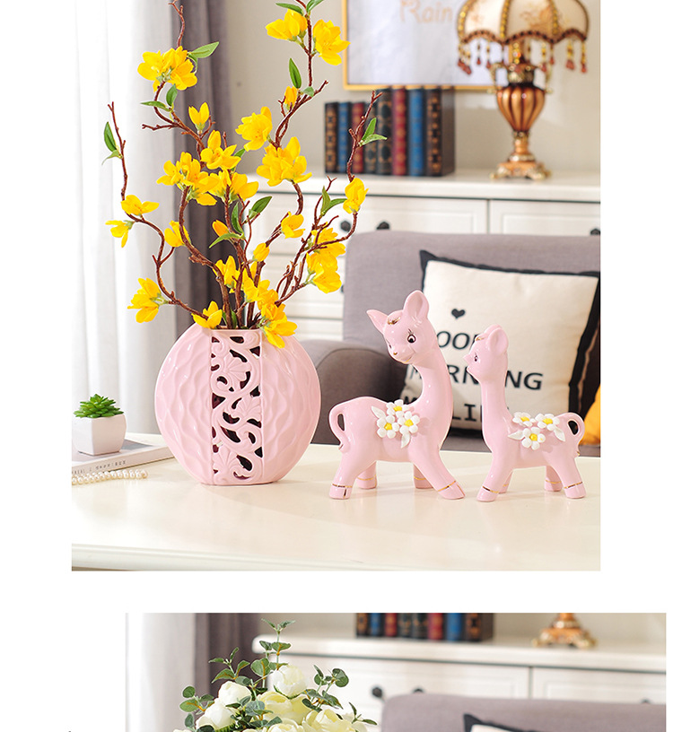 Porcelain craft Decoration Animal Decoration Creative Gift Home Living Room TV Bench for Bedroom Decoration