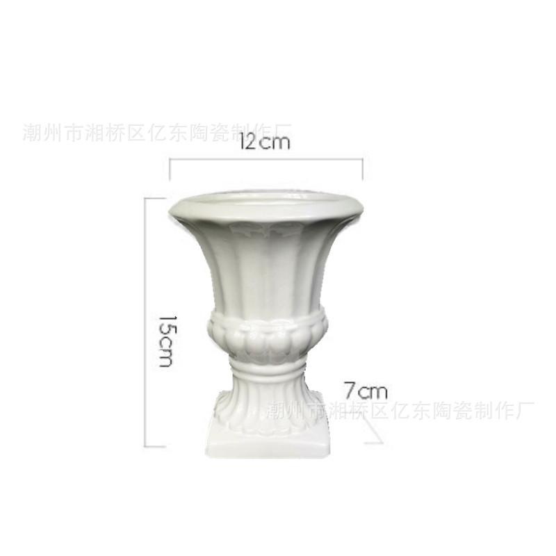 Wholesale Spot All Kinds of Creative Ceramic Crafts Ceramic Vase Flower Arrangement Artificial Porcelain craft