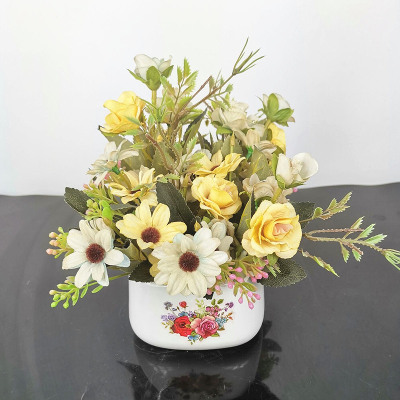 Wholesale Spot All Kinds of Creative Ceramic Crafts Ceramic Vase Flower Arrangement Artificial Porcelain craft