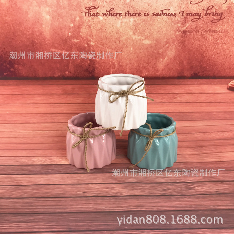 Wholesale Spot All Kinds of Creative Ceramic Crafts Ceramic Vase Flower Arrangement Artificial Porcelain craft
