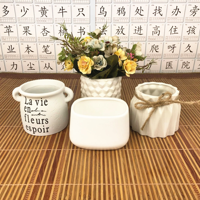 Wholesale Spot All Kinds of Creative Ceramic Crafts Ceramic Vase Flower Arrangement Artificial Porcelain craft