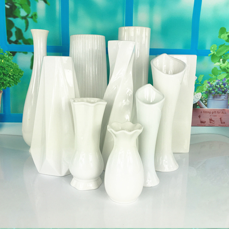 Wholesale Spot All Kinds of Creative Ceramic Crafts Ceramic Vase Flower Arrangement Artificial Porcelain craft