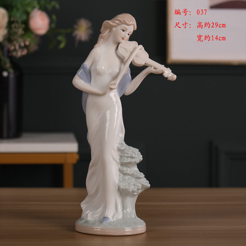 Porcelain craft Beauty Creative Figure Decoration Ceramic Crafts Modern Home Living Room Ornament Bedroom Decorations