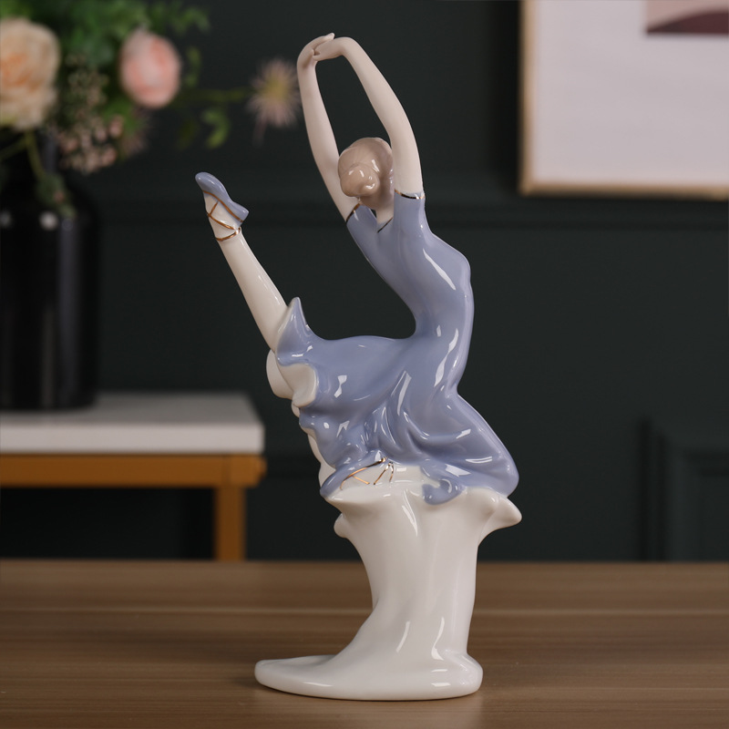 Porcelain craft Beauty Creative Figure Decoration Ceramic Crafts Modern Home Living Room Ornament Bedroom Decorations