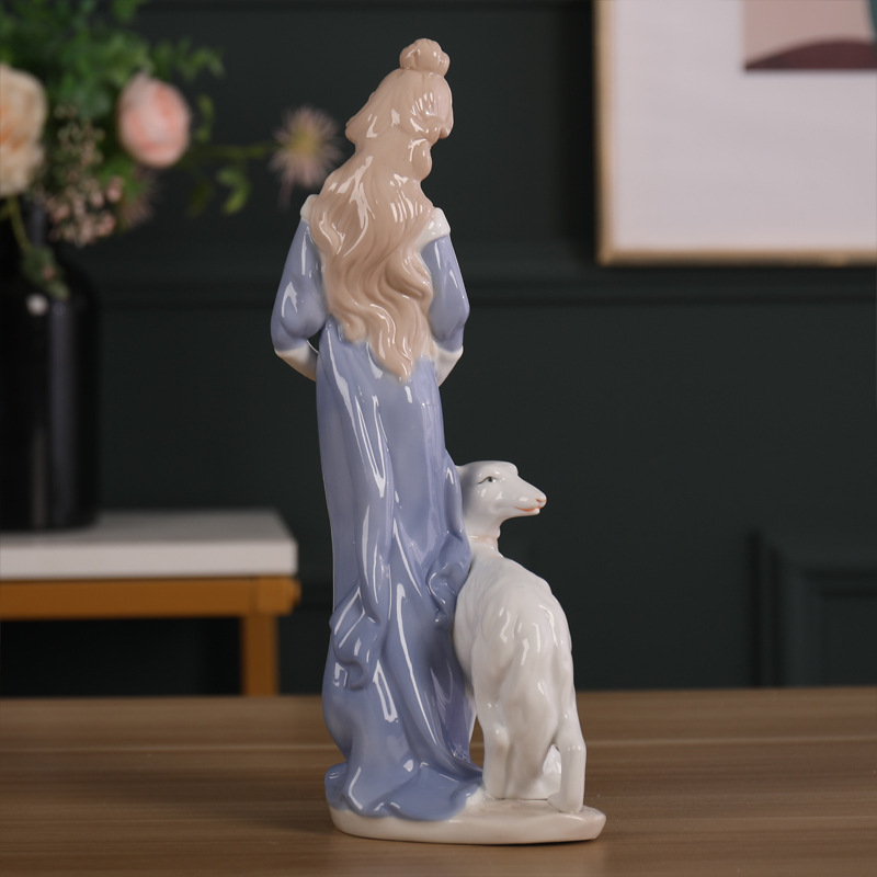 Porcelain craft Beauty Creative Figure Decoration Ceramic Crafts Modern Home Living Room Ornament Bedroom Decorations