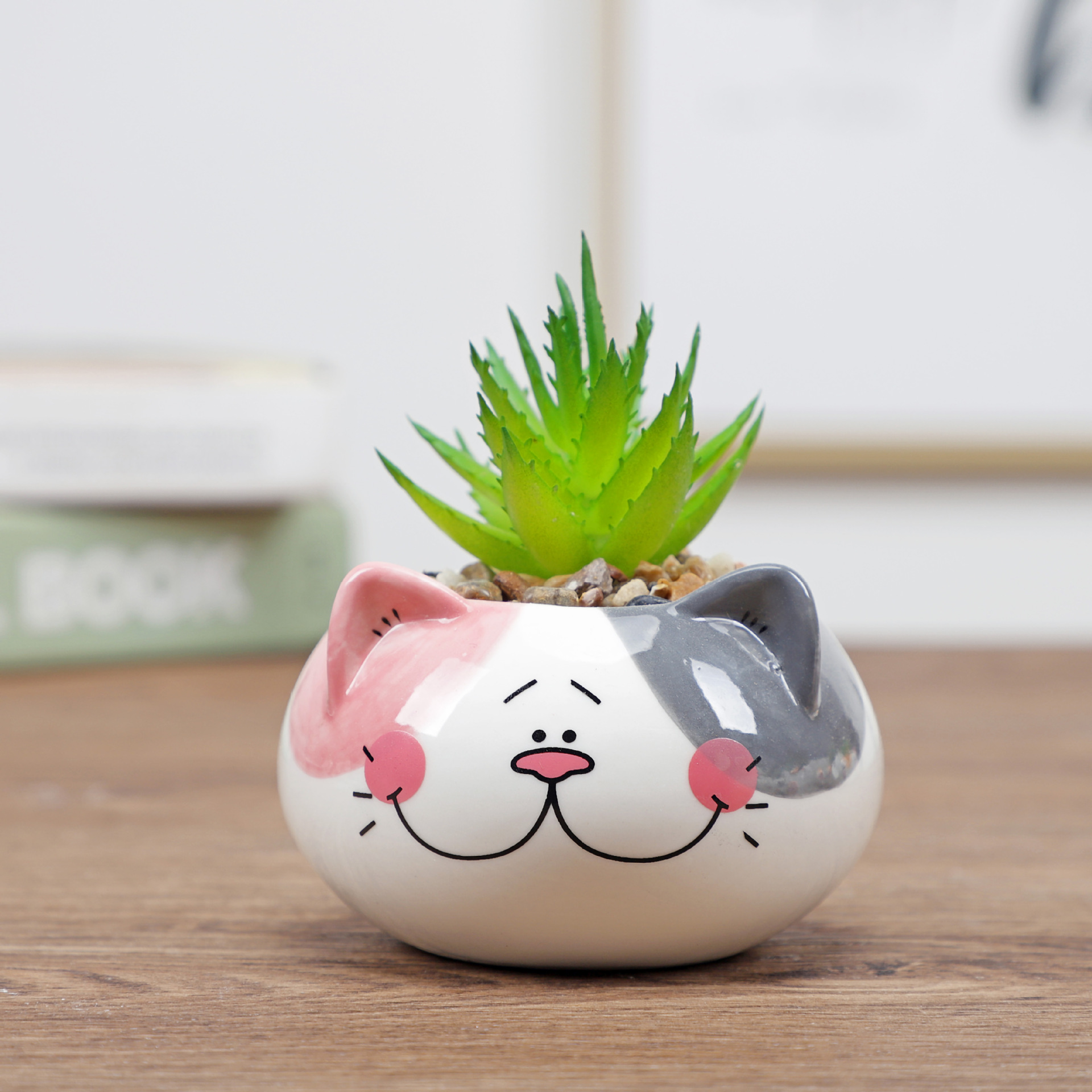 Porcelain Succulent Flower Pot Cute Animal Craft Decoration Fashion Indoor Garden Simulation Green Plant Small Bonsai Porcelain Succulent Flower Pot Cute Animal Craft Decoration Fashion Indoor Garden Simulation Green Plant Small Bonsai