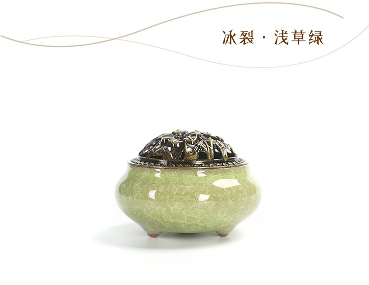 Porcelain craft Utensils Antique Incense Incense Coil and Sandalwood Ice Crack Incense Holder Factory Wholesale Crafts Porcelain craft Utensils Antique Incense Incense Coil and Sandalwood Ice Crack Incense Holder Factory Wholesale Crafts