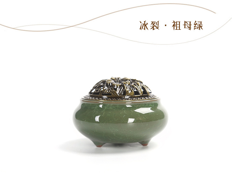 Porcelain craft Utensils Antique Incense Incense Coil and Sandalwood Ice Crack Incense Holder Factory Wholesale Crafts Porcelain craft Utensils Antique Incense Incense Coil and Sandalwood Ice Crack Incense Holder Factory Wholesale Crafts