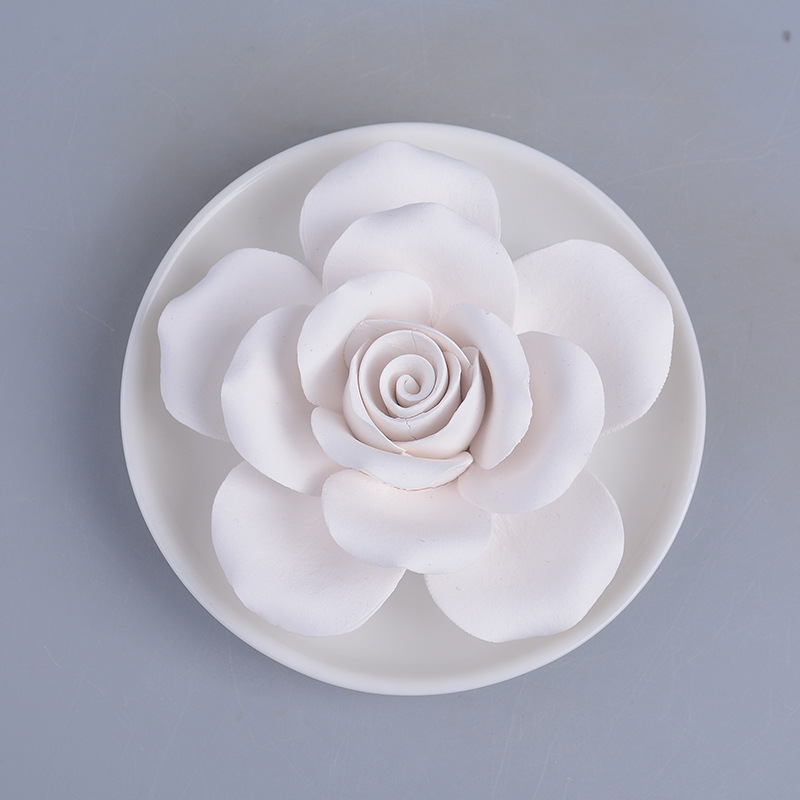 Ceramic Aromatherapy Flower Decoration Crafts Cross-Border Ceramic Rose Aromatherapy Flower Creative Porcelain craft