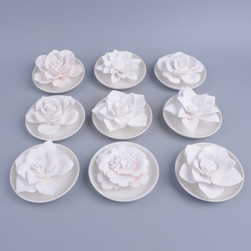 Ceramic Aromatherapy Flower Decoration Crafts Cross-Border Ceramic Rose Aromatherapy Flower Creative Porcelain craft
