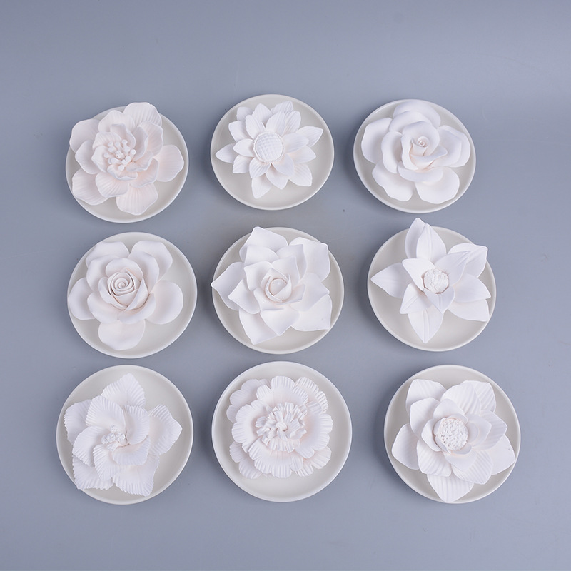 Ceramic Aromatherapy Flower Decoration Crafts Cross-Border Ceramic Rose Aromatherapy Flower Creative Porcelain craft