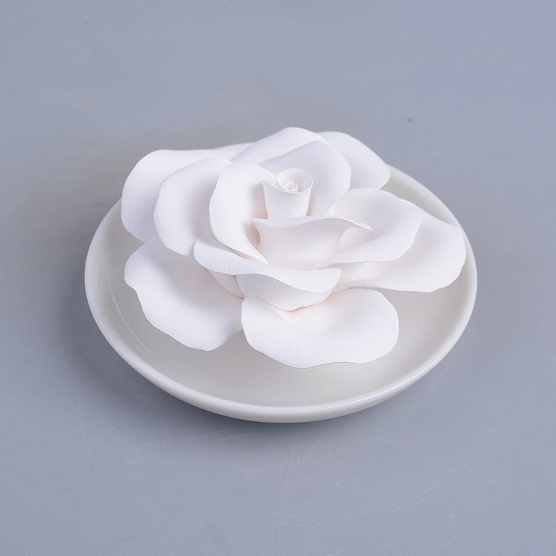 Ceramic Aromatherapy Flower Decoration Crafts Cross-Border Ceramic Rose Aromatherapy Flower Creative Porcelain craft