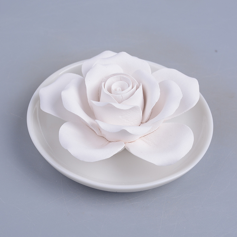 Ceramic Aromatherapy Flower Decoration Crafts Cross-Border Ceramic Rose Aromatherapy Flower Creative Porcelain craft