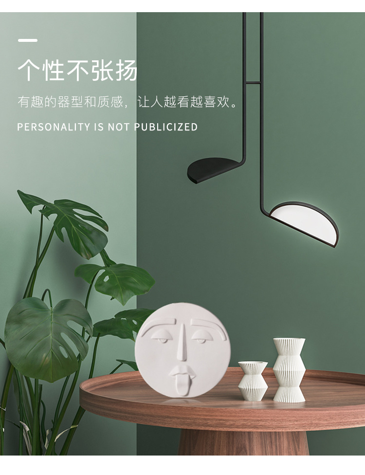 Simple Crafts Decoration Living Room Artistic Home Decoration Wholesale Creative Ceramic Face Vase Porcelain craft Simple Crafts Decoration Living Room Artistic Home Decoration Wholesale Creative Ceramic Face Vase Porcelain craft