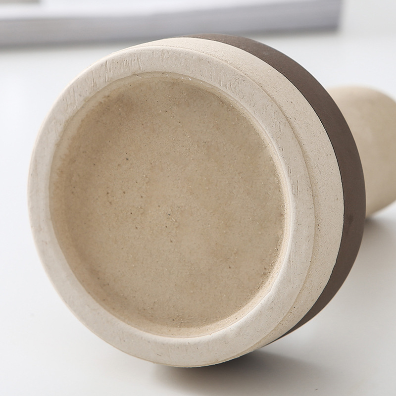 INS Nordic Coarse Sand Glazed Pottery Porcelain Vase Model Room Soft Decoration Crafts Decoration Porcelain craft