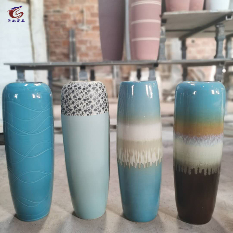 Shengshang Vase Wholesale Modern Artistic Retro Vase Decorative TV Porcelain craft