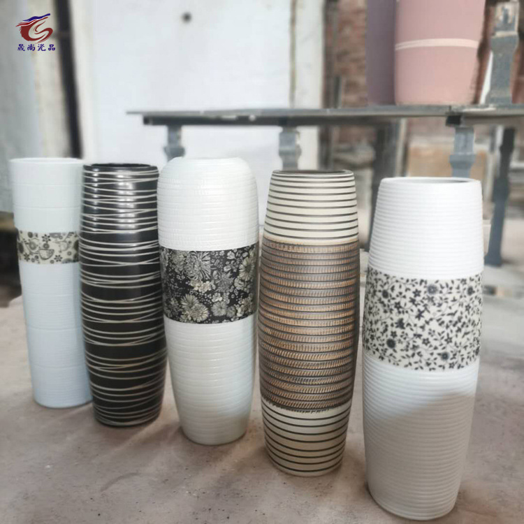 Shengshang Vase Wholesale Modern Artistic Retro Vase Decorative TV Porcelain craft