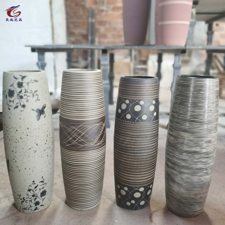 Shengshang Vase Wholesale Modern Artistic Retro Vase Decorative TV Porcelain craft