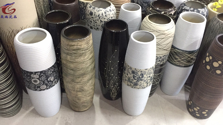 Shengshang Vase Wholesale Modern Artistic Retro Vase Decorative TV Porcelain craft