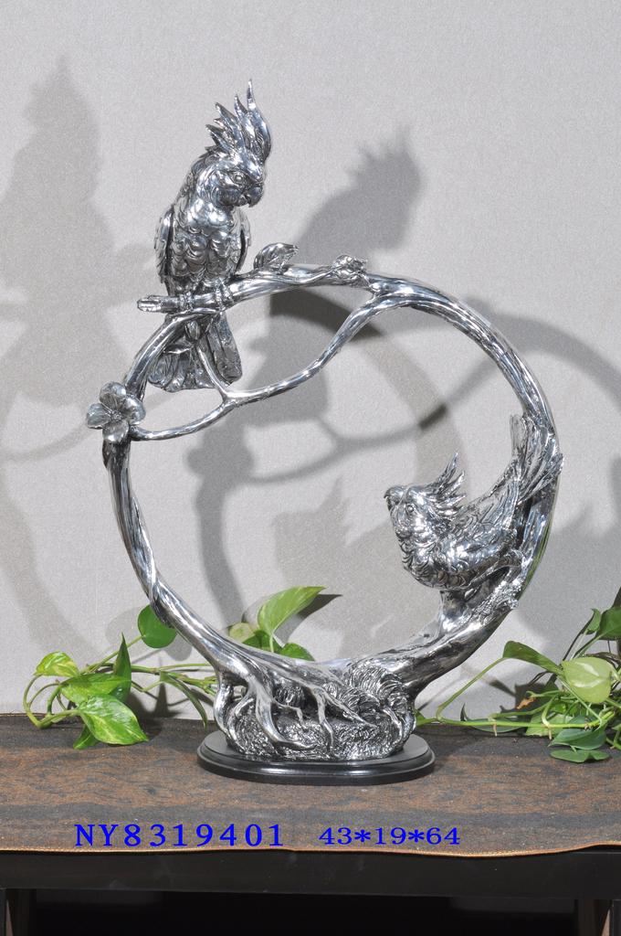 New Chinese-European-style modern Southeast Asia wind Parrot TV cabinet wall home decor craft