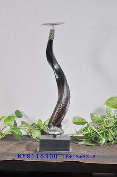 New Chinese-Southeast Asian home decor modern European-American wind technology Horn candle ornaments