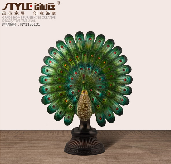 Factory direct modern continental Southeast Asia new new Peacock home decor craft wedding gifts